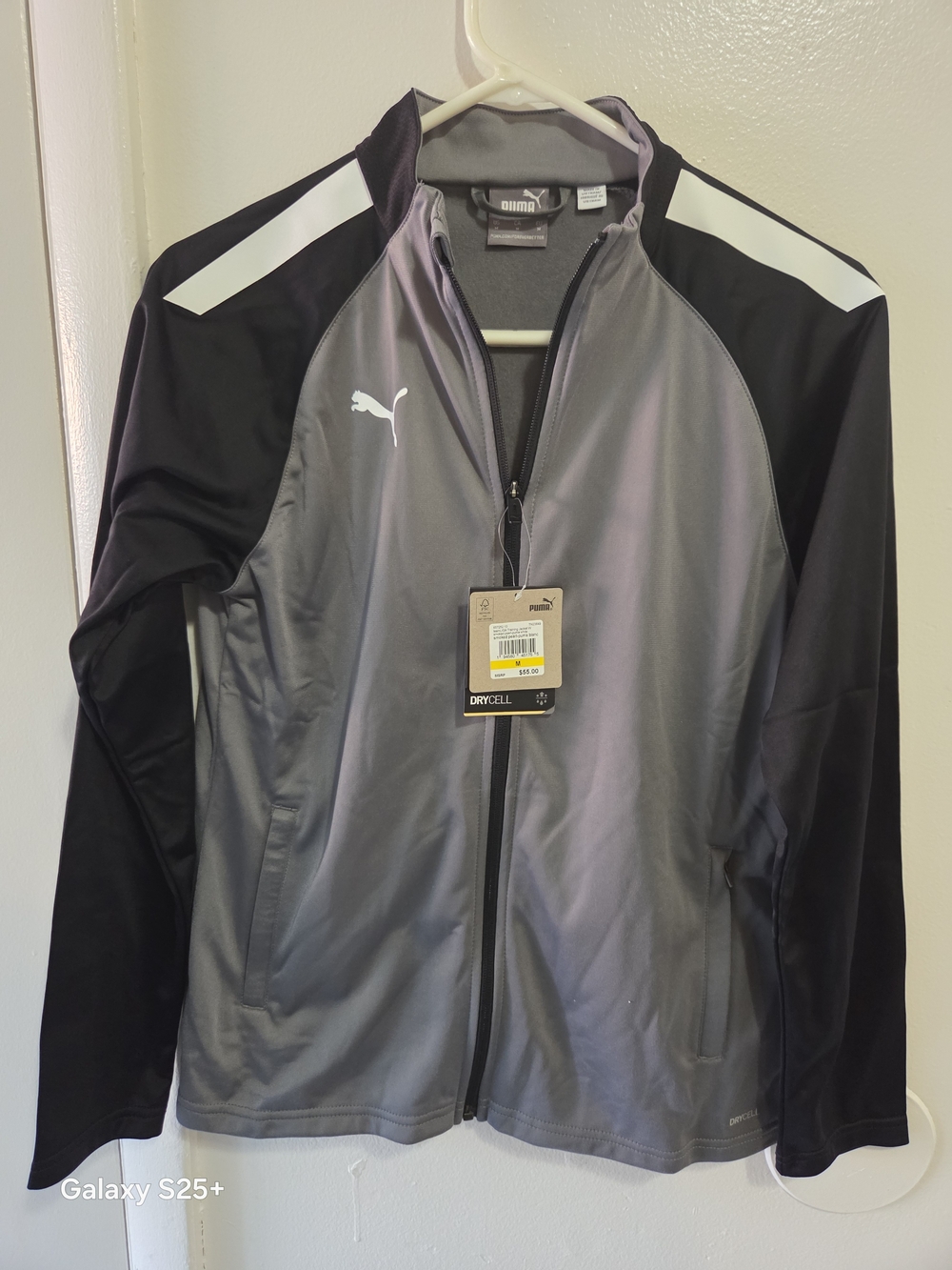 Puma Gray and Black Women's DryCELL Performance Jacket